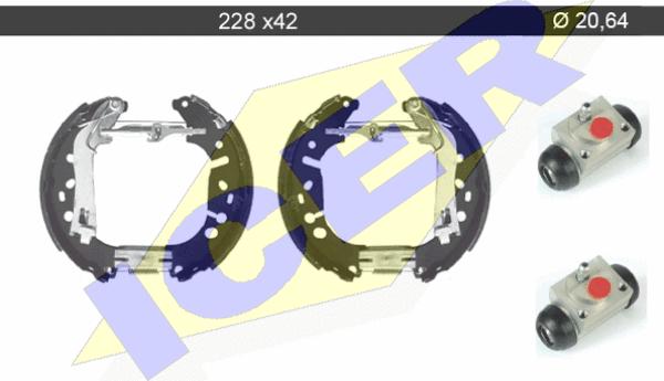 Icer 79KT0017 C - Bremžu loku komplekts autospares.lv