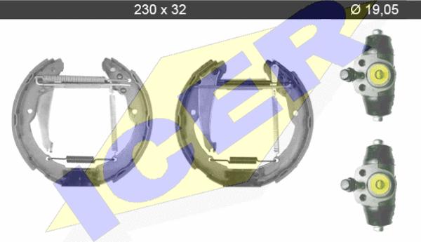 Icer 79KT0089 C - Bremžu loku komplekts www.autospares.lv