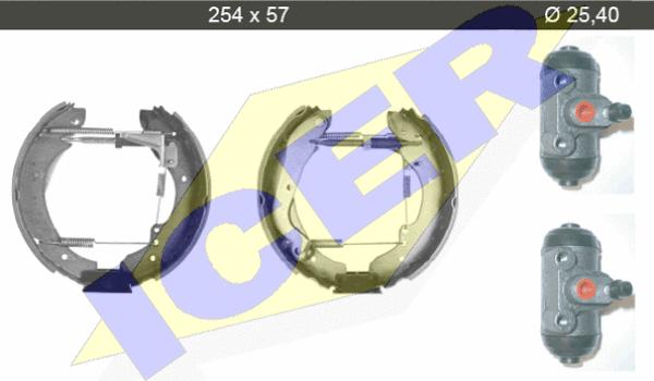 Icer 79KT0081 C - Bremžu loku komplekts www.autospares.lv