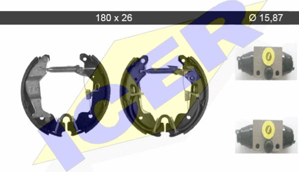 Icer 79KT0035 C - Bremžu loku komplekts www.autospares.lv