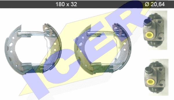 Icer 79KT0031 C - Bremžu loku komplekts autospares.lv