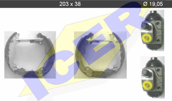 Icer 79KT0033 C - Brake Shoe Set www.autospares.lv