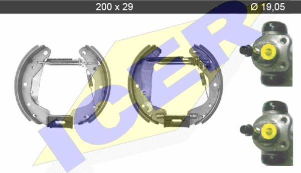 Icer 79KT0037 C - Bremžu loku komplekts www.autospares.lv