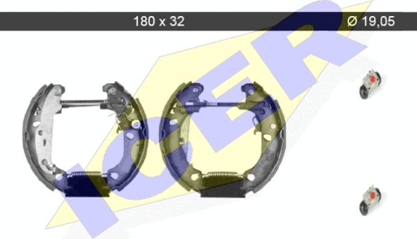 Icer 79KT0028 C - Bremžu loku komplekts autospares.lv