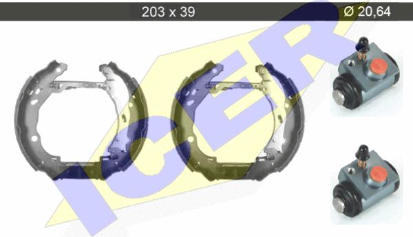 Icer 79KT0077 C - Bremžu loku komplekts autospares.lv