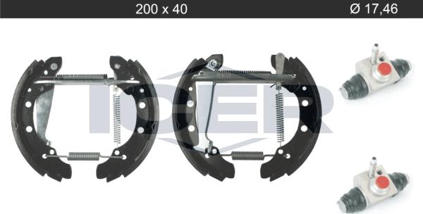 Icer 79KT0105 C - Brake Shoe Set www.autospares.lv