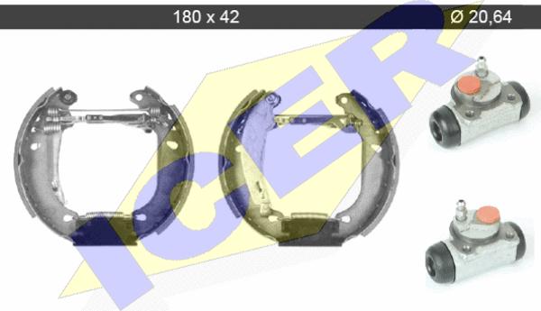 Icer 79KT0103 C - Bremžu loku komplekts www.autospares.lv