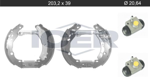 Icer 79KT0116 C - Brake Shoe Set www.autospares.lv