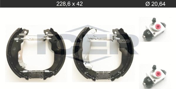 Icer 79KT0111 C - Brake Shoe Set www.autospares.lv