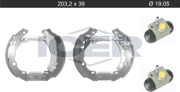 Icer 79KT0117 C - Brake Shoe Set www.autospares.lv