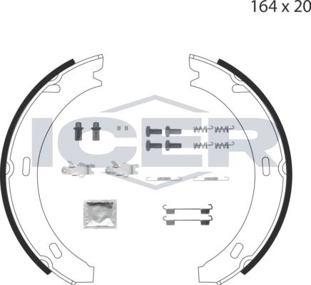 Icer 79PB4011 C - Bremžu loku kompl., Stāvbremze www.autospares.lv