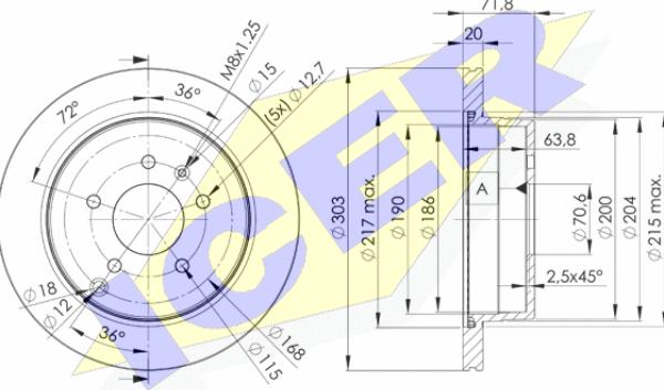 Icer 78BD9049-2 - Bremžu diski www.autospares.lv