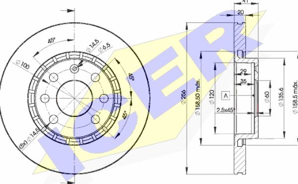 Icer 78BD9046-2 - Bremžu diski autospares.lv