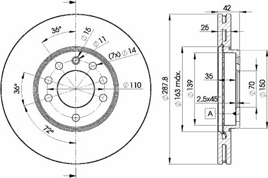 Icer 78BD9043 - Bremžu diski www.autospares.lv