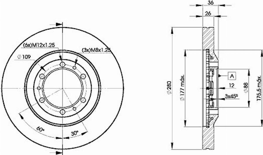 Icer 78BD9050 - Bremžu diski www.autospares.lv