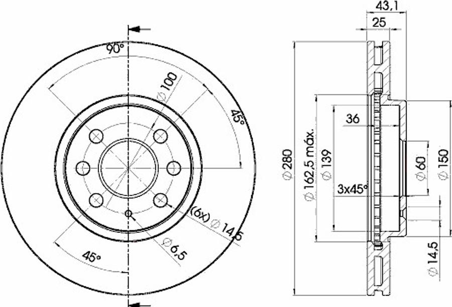 Icer 78BD9007 - Bremžu diski www.autospares.lv