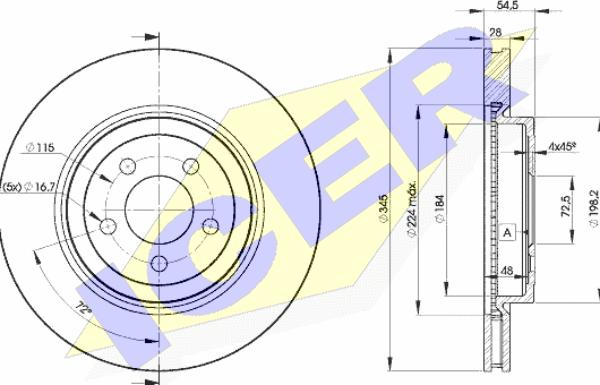 Icer 78BD9197-2 - Bremžu diski www.autospares.lv