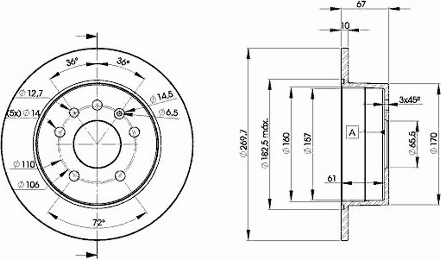 Icer 78BD9101 - Bremžu diski www.autospares.lv