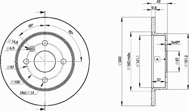 Icer 78BD9108 - Bremžu diski www.autospares.lv