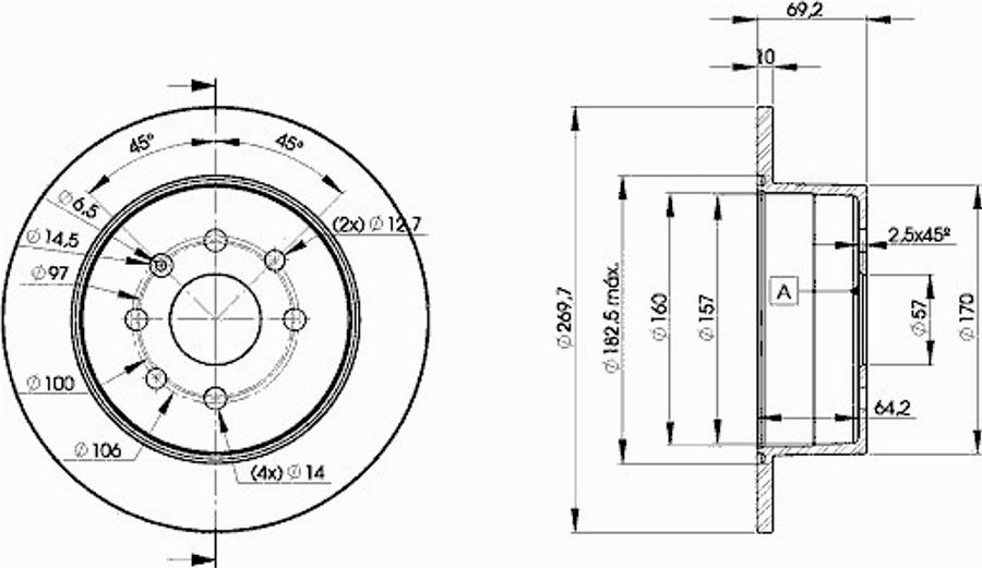 Icer 78BD9209 - Bremžu diski www.autospares.lv