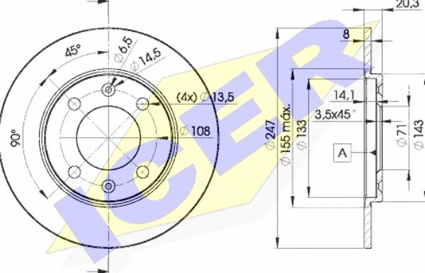 Icer 78BD4699-2 - Bremžu diski autospares.lv