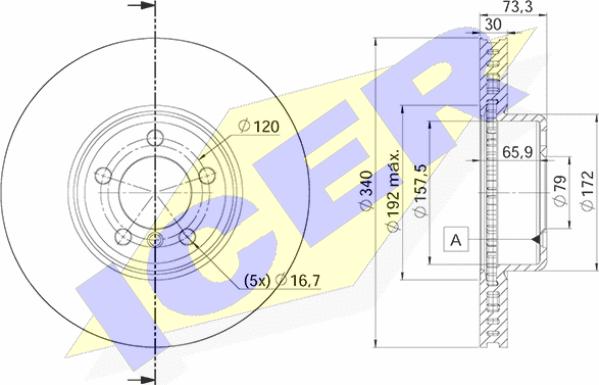 Icer 78BD4669-2 - Bremžu diski www.autospares.lv