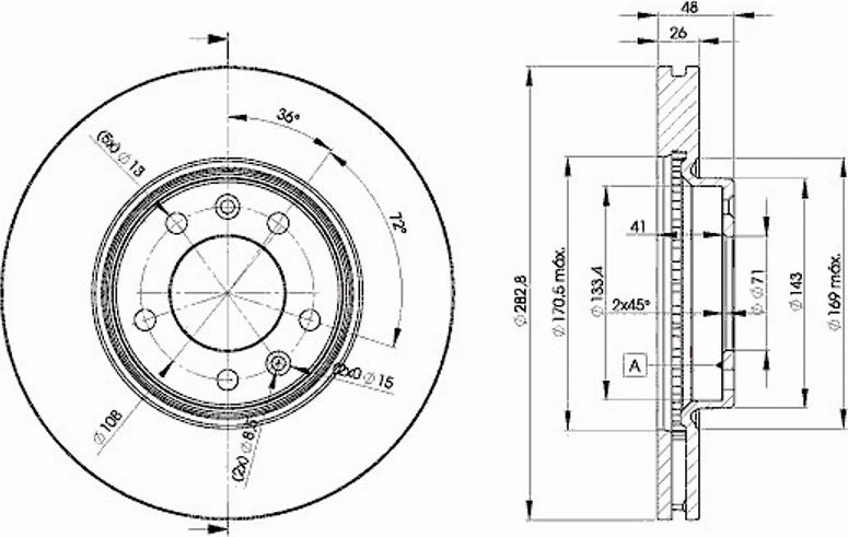 Icer 78BD4685 - Bremžu diski www.autospares.lv