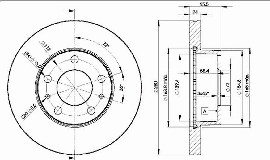 Icer 78BD4681 - Bremžu diski www.autospares.lv