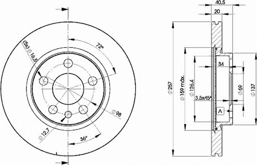 Icer 78BD4683 - Bremžu diski www.autospares.lv