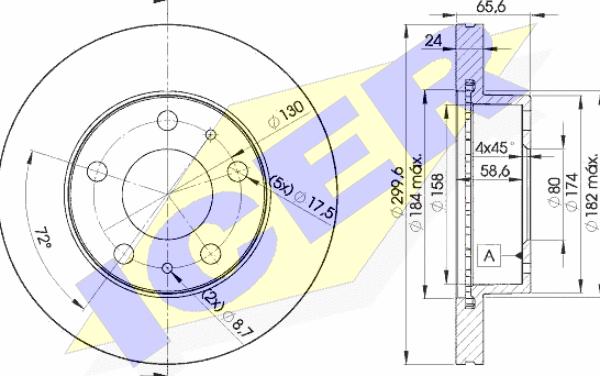 Icer 78BD4682-2 - Bremžu diski autospares.lv