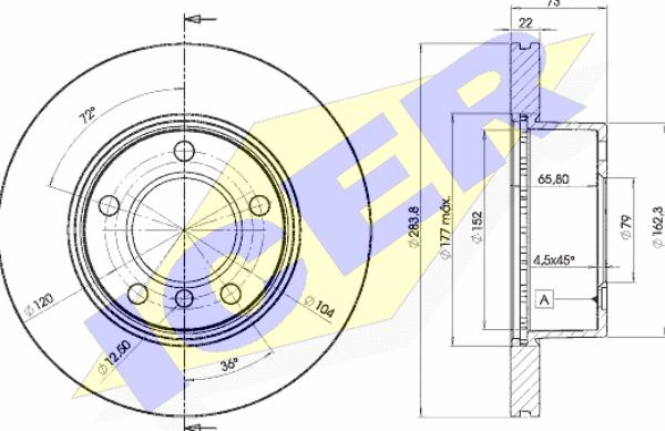 Icer 78BD4629-2 - Bremžu diski www.autospares.lv