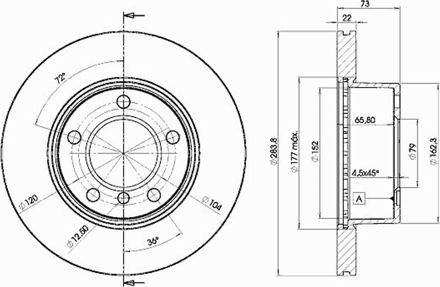 Icer 78BD4629 - Bremžu diski www.autospares.lv