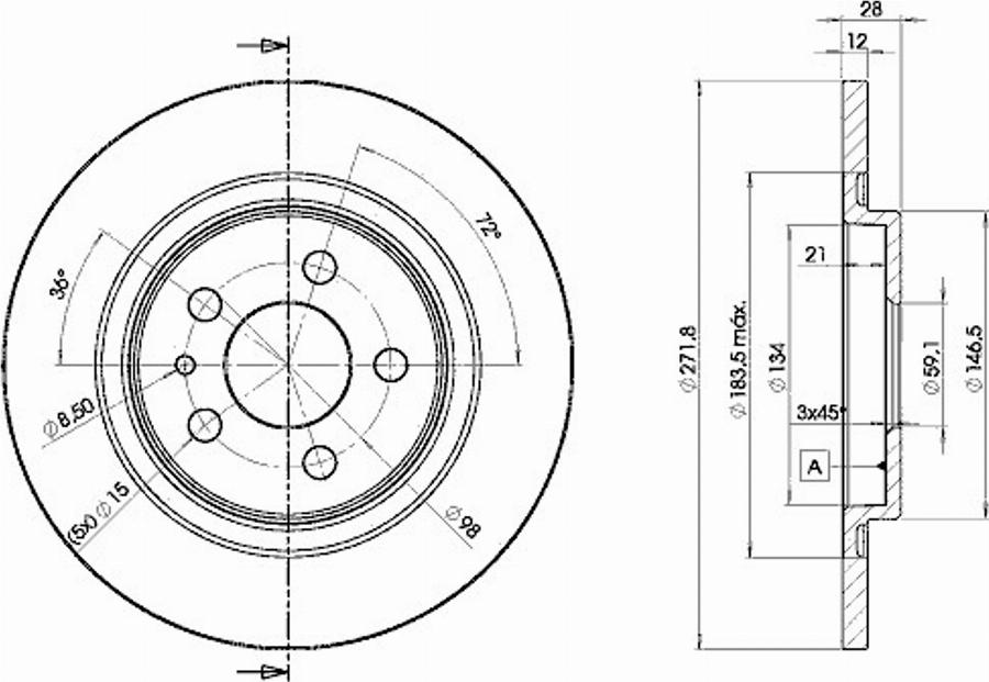 Icer 78BD4679 - Bremžu diski www.autospares.lv