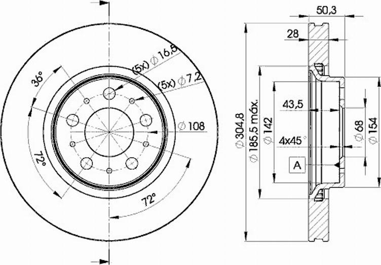 Icer 78BD4045 - Bremžu diski www.autospares.lv