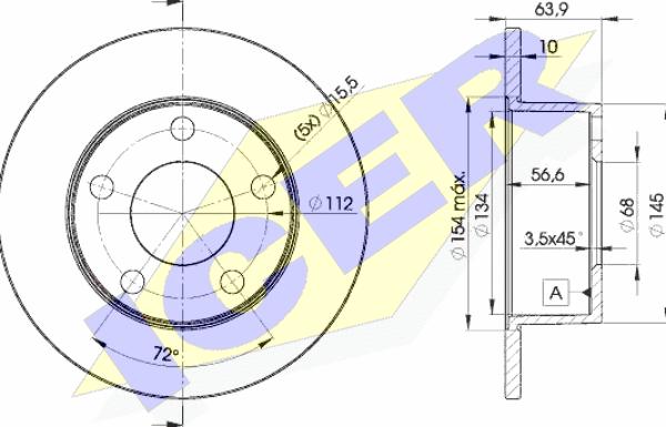 Icer 78BD4060-2 - Bremžu diski www.autospares.lv