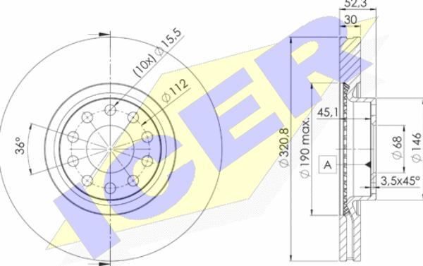 Icer 78BD4086-2 - Bremžu diski autospares.lv