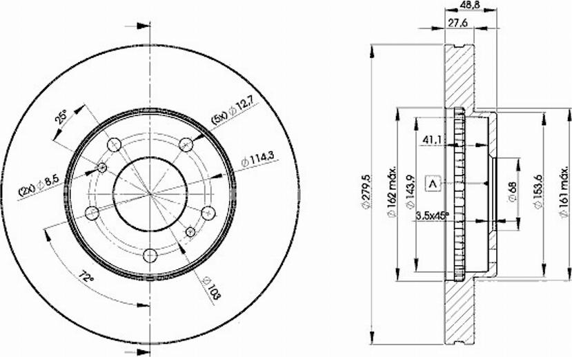 Icer 78BD4103 - Bremžu diski www.autospares.lv