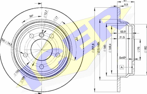 Icer 78BD4129-2 - Bremžu diski autospares.lv