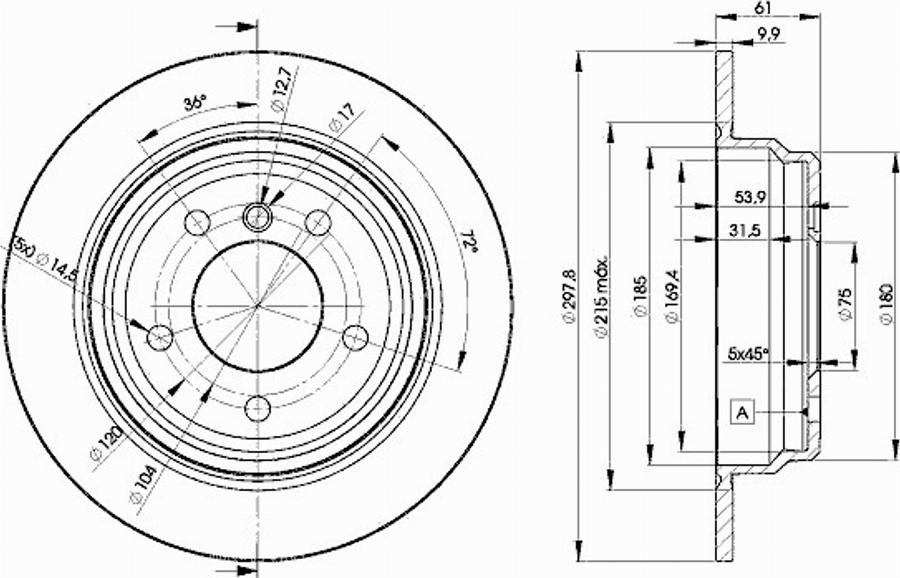 Icer 78BD4129 - Bremžu diski www.autospares.lv