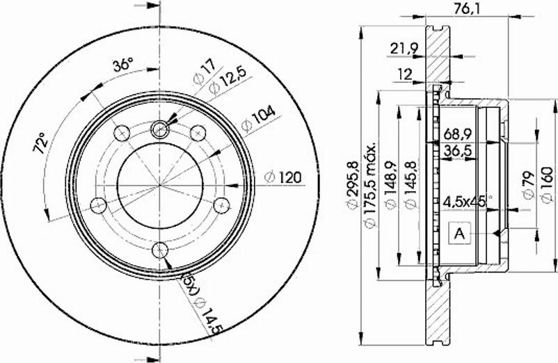 Icer 78BD4839 - Brake Disc www.autospares.lv