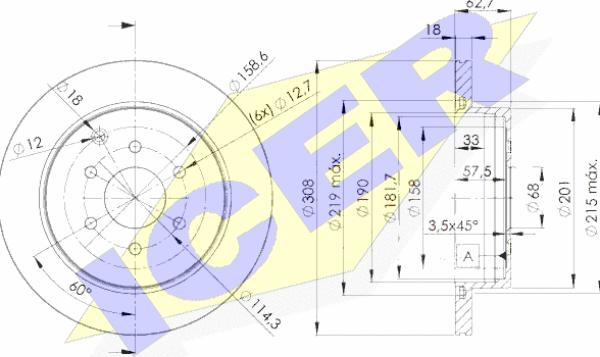 Icer 78BD4203-2 - Bremžu diski autospares.lv