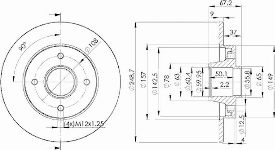 Icer 78BD4744 - Bremžu diski www.autospares.lv