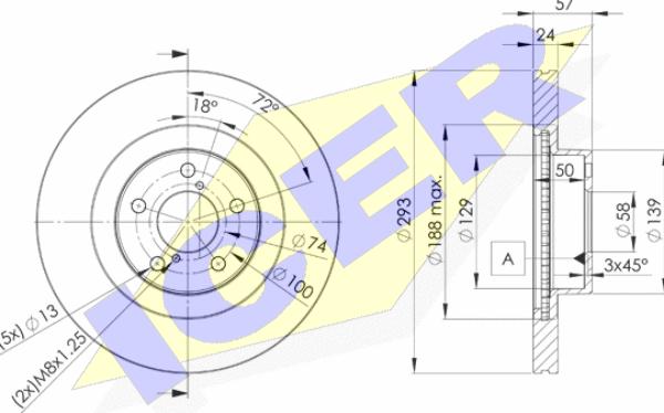 Icer 78BD4702-2 - Bremžu diski autospares.lv