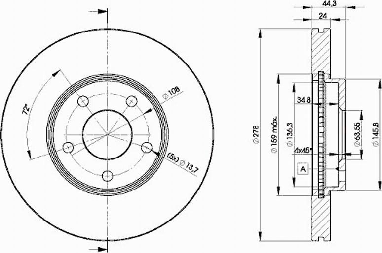 Icer 78BD5980 - Тормозной диск www.autospares.lv