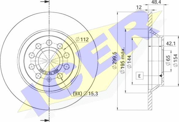 Icer 78BD5642-2 - Тормозной диск www.autospares.lv