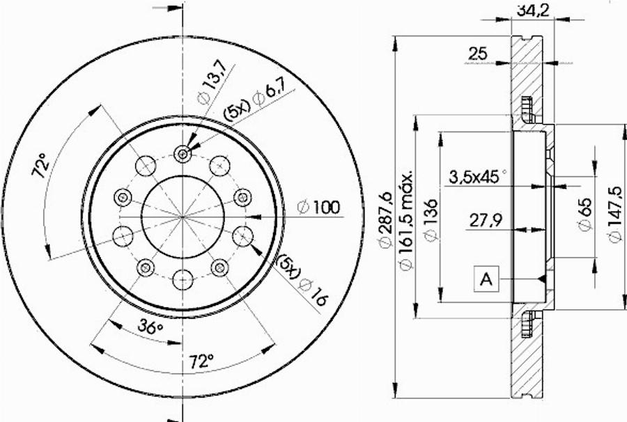 Icer 78BD5604 - Bremžu diski www.autospares.lv