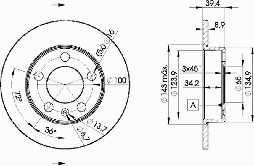 Icer 78BD5601 - Bremžu diski www.autospares.lv