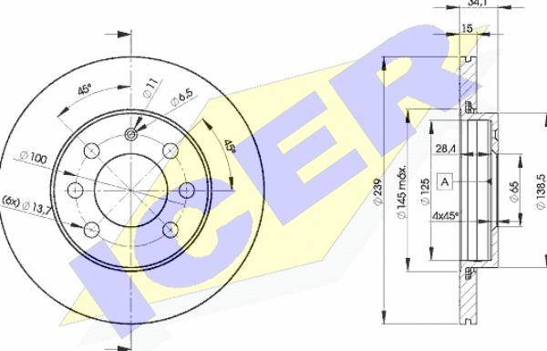 Icer 78BD5607-2 - Bremžu diski autospares.lv