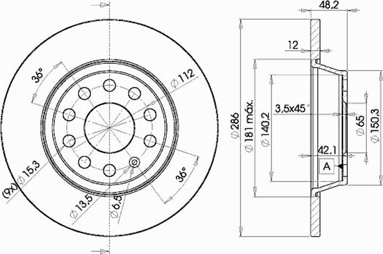 Icer 78BD5619 - Bremžu diski www.autospares.lv