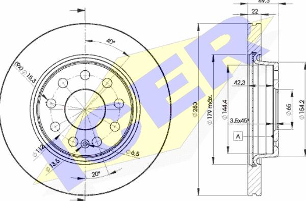 Icer 78BD5614-2 - Bremžu diski autospares.lv